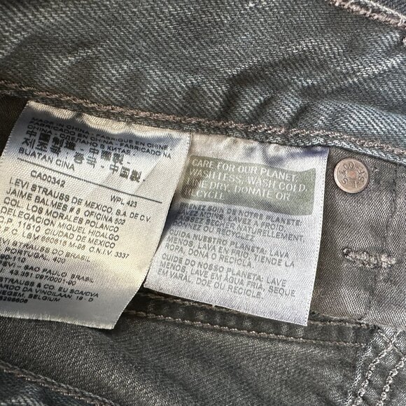 Levi's Black Denim Skirt - Picture 3 of 4